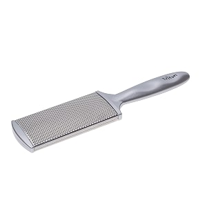 triton professional dual sided foot scrubber filer with steel n emery pad for hard n dead skin callus removal pedicure foot scraper men n women