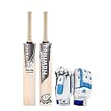 Triumph Rival English Willow Cricket Bat Mens and Triumph Tyro Batting Gloves L/H
