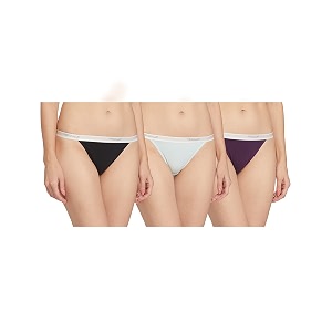 triumph stretty cotton 141 everyday comfort tanga brief - pack of 3colors and prints may vary