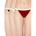 Triumph Stretty Cotton 141 Everyday Comfort Tanga Brief - Pack of 3(Colors and Prints May Vary)