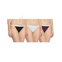 Triumph Stretty Cotton 141 Everyday Comfort Tanga Brief - Pack of 3(Colors and Prints May Vary)