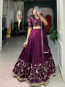 Trivety Embroidered Semi Stitched Lehenga Choli