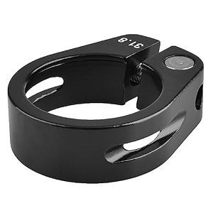 triwonder bicycle seat post clamp 318mm 349mm aluminum alloy seat tube clip bike quick release clamp black - 318mm