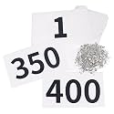 TRIWONDER Race Bibs Running Numbers with Safety Pins, Tyvek 4"x7" Large Numbers 1-500 for Marathon Runners Events Sports Games