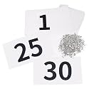 TRIWONDER Race Bibs Running Numbers with Safety Pins, Tyvek 4"x7" Large Numbers 1-500 for Marathon Runners Events Sports Games