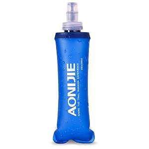 triwonder tpu soft folding water bottles bpa-free collapsible flask for hydration pack - ideal for running hiking cycling climbing 250ml845oz
