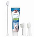 Trixie: - Dog Dental Hygiene Set with Toothpaste and Brush | Complete Dental Care Set for Dogs | Helps Prevent Build-up of Tartar, Improves Dental Hygiene and Keeps Your Pets Breath Fresh and Clean