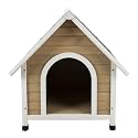 TRIXIE Natura Tan Cottage Nantucket Dog House, 37" L X 31.5" W X 33.5" H