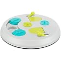 Trixie Rabbit Flip Board – Interactive Bunny Toy for Indoor Rabbits with 3 Opening Techniques – Treat Dispenser for Rabbits, Ferrets, Chinchillas & More – Multicolor, 9.5 x 9.5 x 2.75 in