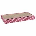 Trixie Scratching Cardboard with Toys for Cats with 2 Toy Ball, 48 × 25 cm, Pink