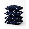 TRIYON Microfiber Soft White Pillows | Pillows for Sleeping - (Size - 16x24 Inches & 40x60 cm) - (4, Blue)