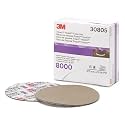 Trizact 3M 8000 Grade Hookit Foam Backed Abrasive Disc, 30805, 5 in, Paint Finishing, Ultrafine Sanding, Micro Scratch Removal,15 Discs/Carton​