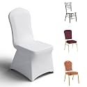 Trlyc White Spandex Chair Covers 30 Pcs for Wedding Party