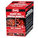 TRM Charcoal Briquettes For Barbeque, Coconut Shell 100% Organic And Eco Friendly Koyla With Longer Burning No Added Chemicals, BBQ Coal For Cooking Grilling And Broiling (2 Kgs)