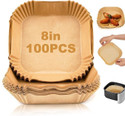 TRODANCE 100pc Air Fryer Disposable Paper Liner