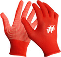 TrofT PVC Dotted Cotton Gloves for Tennis & Cricket - Soft Ball Only (1 Pair) Inner Gloves