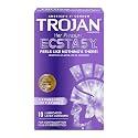 Trojan Her Pleasure Ecstasy Ultrasmooth Lubricant,10-count