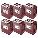 Trojan J305E-AC 6V Deep-Cycle Flooded Battery, 305Ah, Renewable Energy, Industrial, Golf Cart, Floor Scrubber Use (Pack of 6)
