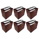 Trojan T-105 (T105) 6V Deep-Cycle Flooded Battery, Pack of 6