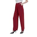 Tronjori Women High Waist Casual Straight Leg Long Business Work Suit Dress Pants Wide Leg Trousers Regular Waistband
