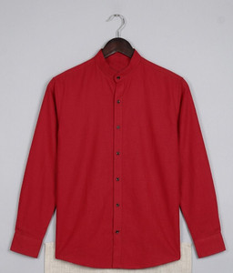 Troonpair Men Solid Casual Red Shirt