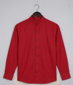 Troonpair Men Solid Casual Red Shirt