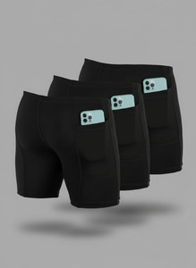 troopline solid men black black black tights