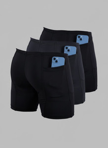 troopline solid men black black grey tights