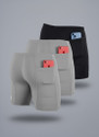 TroopLine Solid Men Grey, Grey, Black Tights