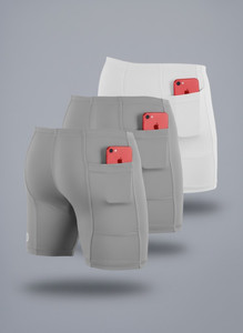 troopline solid men grey grey white tights