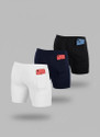 TroopLine Solid Men White, Dark Blue, Black Tights