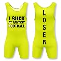 TrophySmack Loser Singlet, Embarrassing Loser Award, Bright Yellow