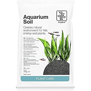 tropica aquarium soil - creates natural environment for fish shrimp and plants 3 litre size  2-3mm