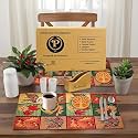 Gift Hamper - Premium Dining 4 pcs Tablemat and Tree of Life Design Coaster Set 4 (Orange)