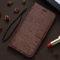 TROUNCE Diva Series Embossing Elephant Faux Leather Flip Wallet Case Stand with Card Holder &amp; Magnetic Closure Flip Cover for Poco X4 Pro 5G- Brown