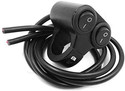 TRP Traders 7/8 22mm DC 12V Motorcycle Handlebar Double ON/OFF Switch for Bike Fog Light 10 A Two Way Electrical Switch (Pack of 1 Number of Switches - 2)