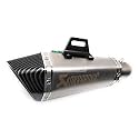 TRP TRADERS Universal Hexa Cut,Stainless Steel Slip On Exhaust Silencer 36-51 mm Muffler Pipe for All Bikes/Motorcycle (Silver)