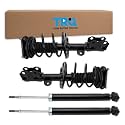 TRQ Front and Rear Complete Strut Assembly &amp; Shock Absorber Kit Complete