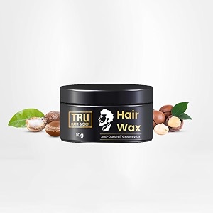 tru hair amp skin hair wax cream for men  easy to spread and strong hold for 12hrs anti dandruff hair wax-10g