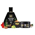 TRU HAIR &amp; SKIN Hair Wax Cream For Men -50g | Easy to Spread and Strong Hold for 12hrs + Ayurvedic oil with Heater| Anti Dandruff - 50ml