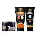 TRU HAIR &amp; SKIN SPF 50 Stylish Cream 50gm + Alpha Glow Instant Brightening Cream 25ml + Nanotechnology Facewash 50ml COMBO