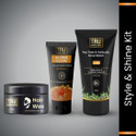TRU HAIR & SKIN Alpha Glow Sunscreen With SPF-50: 50gm & Tee Tree Face wash-100ml & Hair Wax-50gm (3 Items in the set)