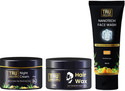 TRU HAIR & SKIN Hydrating Night Cream (50gm), Strong Hold Hair Wax (50gm) & Nanotech Face Wash (100ml) - 3-Step Care Pack (3 Items in the set)