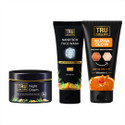 TRU HAIR & SKIN Sunscreen - SPF 50 PA+++ +Night cream-50gm + Nanotech Face Wash-50ml | Acne Combo Kit