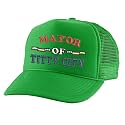 Trucker Hat Mayor of Titty City Funny Snapback Cap