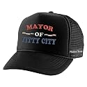 Trucker Hat Mayor of Titty City Funny Snapback Cap