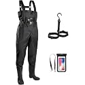 Trudave Chest Waders for Men with Boots, 2-Ply Nylon/PVC Waterproof Fishing &amp; Hunting Waders for Men and Women