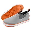 Trudave Deck Shoes for Men, Waterproof Fishing Shoe Anti-Slip Ankle Rain Shoe for Men, Yard Garden Shoes for Farming &amp; Outdoor Work