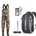 Trudave Hunting Waders with Boot Hanger andWaterproof Backpack, 800GRAM Insulation, 6mm Waterproof Neoprene Camo Wader