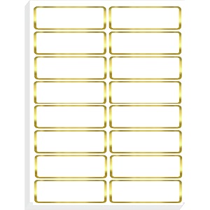 True-Ally 1000 PCS Gold Metallic Name Labels